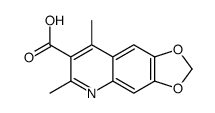 1,3-Dioxolo[4,5-g]quinoline-7-carboxylicacid,6,8-dimethyl-(9CI) structure