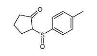 2-(4-methylphenyl)sulfinylcyclopentan-1-one结构式