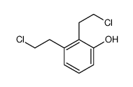 2,3-bis(2-chloroethyl)phenol Structure