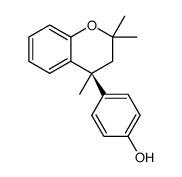 (4S)-4-p-hydroxyphenyl-2,2,4-trimethylchroman结构式