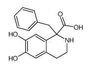 1-benzyl-1,2,3,4-tetrahydro-6,7-dihydroxyisoquinoline-1-carboxylic acid结构式