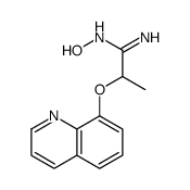 N'-hydroxy-2-quinolin-8-yloxypropanimidamide结构式