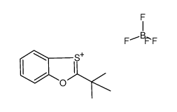 2-tert-butyl-1,3-benzoxathiolium tetrefluoroborate Structure
