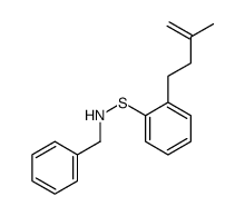 N-[2-(3-methylbut-3-enyl)phenyl]sulfanyl-1-phenylmethanamine结构式