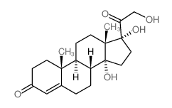 Pregn-4-ene-3,20-dione,14,17,21-trihydroxy- structure