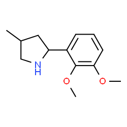 Pyrrolidine, 2-(2,3-dimethoxyphenyl)-4-methyl- (9CI)结构式