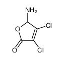 2-amino-3,4-dichloro-2H-furan-5-one Structure