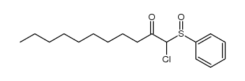 1-chloro-1-(phenylsulfinyl)undecan-2-one结构式