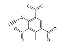(3-methyl-2,4,6-trinitrophenyl) thiocyanate Structure