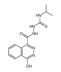 4-oxo-3,4-dihydro-phthalazine-1-carboxylic acid N'-(isopropyl-thiocarbamoyl)-hydrazide结构式