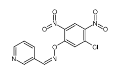 Pyridine-3-carbaldehyde O-(5-chloro-2,4-dinitro-phenyl)-oxime结构式