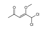 5,5-dichloro-4-methoxypent-3-en-2-one结构式