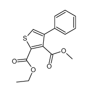 2-O-ethyl 3-O-methyl 4-phenylthiophene-2,3-dicarboxylate Structure