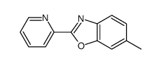 6-methyl-2-pyridin-2-yl-1,3-benzoxazole Structure