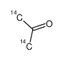 acetone, [1,3-14c]结构式