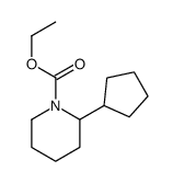 ethyl 2-cyclopentylpiperidine-1-carboxylate结构式