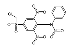 N-[4-(chloromethylsulfonyl)-2,6-dinitrophenyl]-N-phenylnitramide结构式