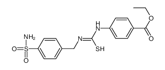 ethyl 4-[(4-sulfamoylphenyl)methylcarbamothioylamino]benzoate结构式