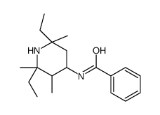 N-(2,6-diethyl-2,3,6-trimethylpiperidin-4-yl)benzamide Structure