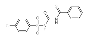 Benzenecarbothioamide,N-[[[(4-chlorophenyl)sulfonyl]amino]carbonyl]- Structure