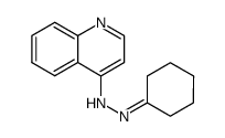 cyclohexanone-[4]quinolylhydrazone Structure