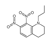 7,8-dinitro-1-propyl-3,4-dihydro-2H-quinoline结构式