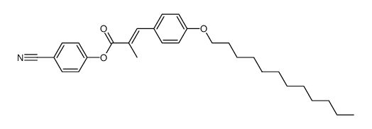 trans-p-Dodecyloxy-α-methyl-zimtsaeure-p-cyan-phenylester结构式