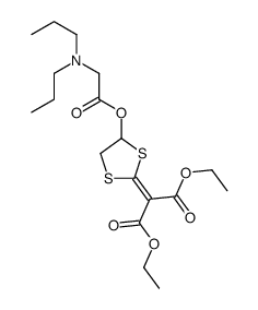 diethyl 2-[4-[2-(dipropylamino)acetyl]oxy-1,3-dithiolan-2-ylidene]propanedioate结构式