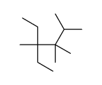 4-ethyl-2,3,3,4-tetramethylhexane结构式