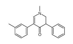 1-methyl-5-(3-methylphenyl)-3-phenyl-2,3-dihydropyridin-4-one Structure