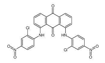 1,8-bis(2-chloro-4-nitroanilino)anthracene-9,10-dione Structure