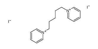 1-(5-pyridin-1-ium-1-ylpentyl)pyridin-1-ium,diiodide Structure