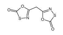 5-[(2-oxo-1,3,4-oxathiazol-5-yl)methyl]-1,3,4-oxathiazol-2-one Structure