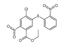 ethyl 4-chloro-2-nitro-5-(2-nitrophenyl)sulfanylbenzoate Structure