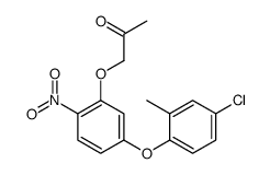 1-[5-(4-chloro-2-methylphenoxy)-2-nitrophenoxy]propan-2-one Structure