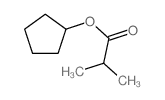Propanoic acid,2-methyl-, cyclopentyl ester Structure