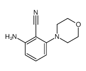 2-amino-6-morpholin-4-ylbenzonitrile结构式