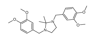 1,3-bis[(3,4-dimethoxyphenyl)methyl]-2,2-dimethylimidazolidine Structure