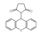 1-(9H-xanthen-9-yl)pyrrolidine-2,5-dione structure