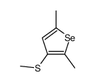 Selenophene,2,5-dimethyl-3-(methylthiol)- Structure