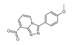 3-(4-methoxyphenyl)-8-nitro-[1,2,4]triazolo[4,3-a]pyridine结构式