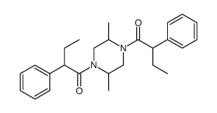 1-[2,5-dimethyl-4-(2-phenylbutanoyl)piperazin-1-yl]-2-phenylbutan-1-one结构式