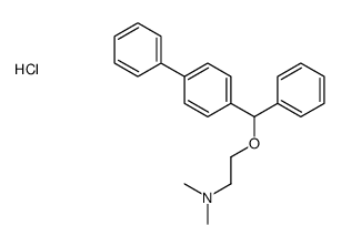 dimethyl-[2-[phenyl-(4-phenylphenyl)methoxy]ethyl]azanium,chloride Structure