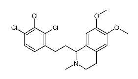 1,2,3,4-Tetrahydro-6,7-dimethoxy-2-methyl-1-(2,3,4-trichlorophenethyl)isoquinoline结构式