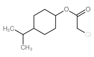 Acetic acid, 2-chloro-,4-(1-methylethyl)cyclohexyl ester Structure