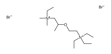 triethyl-[2-[1-[ethyl(dimethyl)azaniumyl]propan-2-yloxy]ethyl]azanium,dibromide结构式
