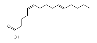 (5Z,10E)-5,10-Pentadecadienoic acid structure