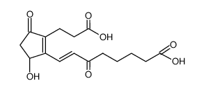 (E)-8-[2-(2-Carboxy-ethyl)-5-hydroxy-3-oxo-cyclopent-1-enyl]-6-oxo-oct-7-enoic acid结构式