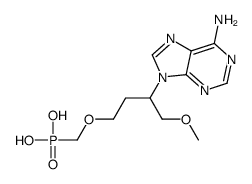 [3-(6-aminopurin-9-yl)-4-methoxybutoxy]methylphosphonic acid Structure