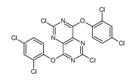 2,6-dichloro-4,8-bis(2,4-dichlorophenoxy)pyrimido[5,4-d]pyrimidine Structure